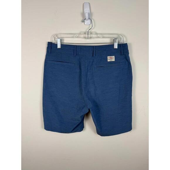 Faherty All Day Shorts 33 Navy Blue Drawstring Outdoor Beach Travel Chino - Picture 2 of 6